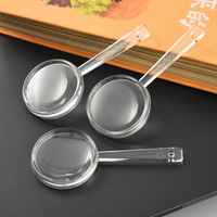 Plastic 40mm Handheld Acrylic Organic Glass Transparent High-Definition Integrated Magnifying Glass