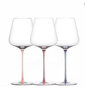 Bicchiere da Vino Borgogna Artigianale di Alta Qualità con Logo Laser Colorato, Stelo Lungo Moderno <span class=keywords><strong>Zalto</strong></span>, Ultra Sottile e di Grande Capacità - Product Image 2