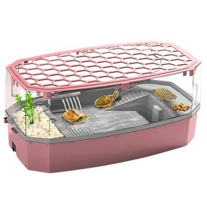 Multi-Functional Turtle Tank with Water Filter, <b>Pump</b>, Basking Platform & Turtle House for Tortoises, Reptiles and <b>Small</b> Turtles - Product Image 1
