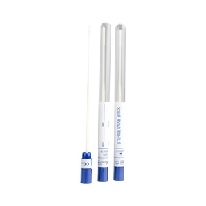 Hisopo de algodón estéril con palo de madera o plástico, desechable para uso médico en laboratorio. - Product Image 6