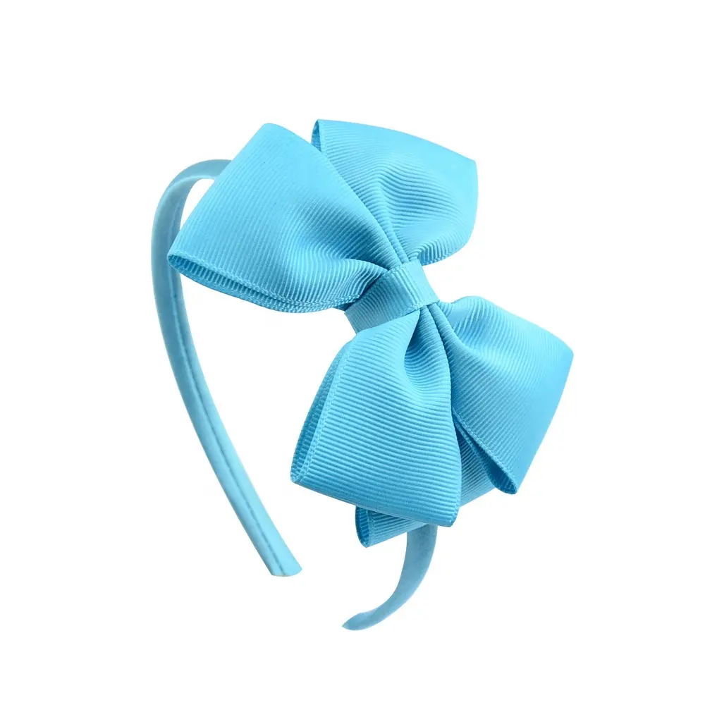 Premium Quality Multicolor Teenage Girl Cute BowKnot Hair Band Fashion Designer Plastic Bow Headband