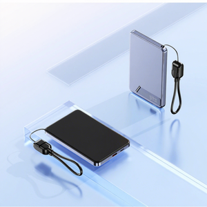 Batterie externe magnétique en alliage d'aluminium 10000mAh, charge rapide bidirectionnelle, chargeur portable sans fil avec entrée Type-C - Product Image 3