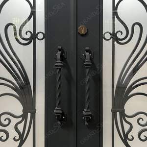 Porte en fer forgé solide de sécurité de l'entrée principale moderne pour les clients américains de <span class=keywords><strong>la</strong></span> Nouvelle-Orléans Maison - Product Image 6