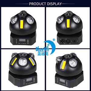 Nuovo prodotto Little Planet RGBW Magic Ball tre in uno luci Laser stroboscopiche Stepless rotazione KTV palco controllo DMX512 per DJ - Product Image 2