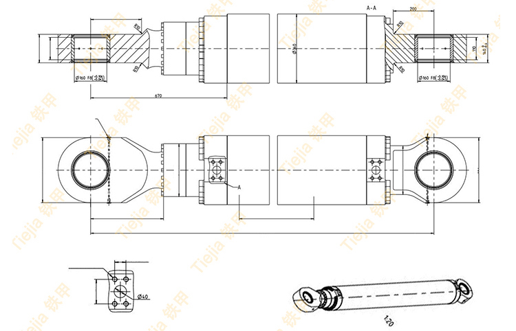 High Quality Arm Boom Bucket Excavator Hydraulic Cylinder