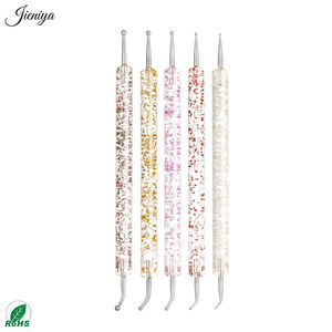 Juego de 33 Piezas de Herramientas de Diseño de Manicura Profesional, Pinceles para Decoración de <span class=keywords><strong>Uñas</strong></span>, Bolígrafos para Dibujar en las <span class=keywords><strong>Uñas</strong></span>, Soporte para Paleta, Todo en Uno, para Principiantes - Product Image 5