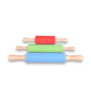 Cao su cán pin không dính bề mặt bánh bao mì bằng gỗ xử lý bột <span class=keywords><strong>Silicone</strong></span> OPP Túi Mini <span class=keywords><strong>Silicone</strong></span> cán pin cho trẻ em - Product Image 4