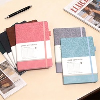 Nouveaux carnets de notes A5 lignés et à pois, imprimés sur mesure aux couleurs macaron, pour la rédaction professionnelle et l'écriture universitaire