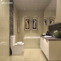 Meuble-lavabo mural de luxe, moderne et élégant, de designer italien pour hôtel, villa et appartement