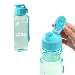 2026 New Plastic Sport Water <b>Bottle</b> Custom Logo Portable Hinged Cap Transparent Gym Water <b>Bottle</b> for Men - Product Image 3