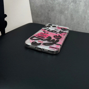 Pour <span class=keywords><strong>iphone</strong></span> 15 14 13 12 <span class=keywords><strong>11</strong></span> Pro Max XR XSmax X XS 7p 8plus Creative TPU Doux et Épicé Chaîne <span class=keywords><strong>Rose</strong></span> Graffiti étui de téléphone portable - Product Image 6