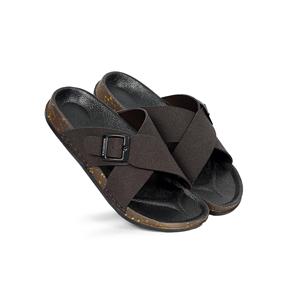 Sandalias Negras de Hombre con Tiras Cruzadas y Hebilla, Cómodas, Abiertas, Casuales, para Verano - Product Image 5