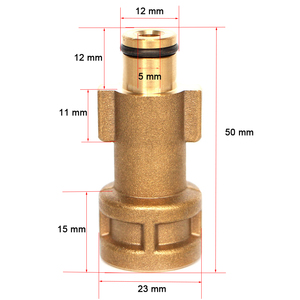 4000PSI ล้างโฟมล้างรถแรงดันสูงหัวแลนซ์/โฟมปืนใหญ่ใช้ขั้วต่ออะแดปเตอร์ทองเหลืองบอชสำหรับเครื่องล้างรถทำความสะอาดเครื่องจักร8 # - Product Image 4