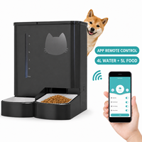 Tuya WiFi Bluetooth App-bestuurde milieuvriendelijke moderne droge voedseldispenser met camera, getimede voeding en portiecontrole, slimme huisdierenvoeder