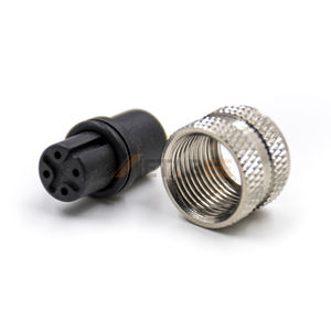 Connecteur femelle M12 à 4 pôles, code A, IP67, droit, à souder, moulé, pour capteur, pour l'automatisation industrielle - Product Image 6