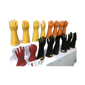 قفازات عازلة كهربائية LEC للعمل تحت الجهد، قفازات جلد الماعز، قفازات عازلة للكهربائيين وعمال الكهرباء - Product Image 5