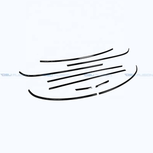 Pour MINI Cooper S JCW R56 2 portes 2008-2013, kit de garniture de seuil de fenêtre, bande de protection contre les intempéries, garniture de ceinture, finition noire brillante - Product Image 4