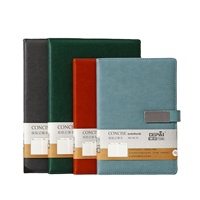Bloc-notes épais à boucle magnétique Fabricant de bloc-notes papier autocollant pour téléphone Carnet de notes cadeau pour bureau 18K Cuir imprimé
