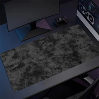 Série grise Tapis de souris simple XXL Tapis de clavier de bureau Tapis de table Jeux Caoutchouc Antidérapant Tapis de bureau Accessoires informatiques Long tapis de souris