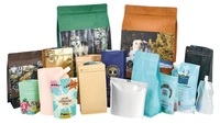 Sachets Doypack Personnalisés Blanc Mat avec Logo, en Aluminium et Plastique, Fermeture Zip, pour Café, Thé, Liquides, Impression Gravure