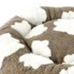 Juego de Tres Piezas de Cama Redonda para Perros, de Terciopelo de Algodón Jacquard, Color Marrón, Camas Premium para Mascotas en Caja, para Todas las Estaciones - Product Image 4