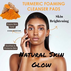 Almohadilla Limpiadora de Cúrcuma y Ácido Kójico con Logotipo Personalizado, 1 Capa, Exfoliante Suave, Lámina de Algodón para Limpieza Profunda Facial - Product Image 2