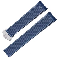 Bracelet de montre en silicone de luxe, 22mm, noir, bleu marine, pour Aquaracer Carrera Tag Heuer Formula 1