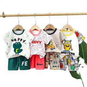 Novos Conjuntos de Roupas Casuais para Crianças 2026, Camiseta de Manga Curta + Shorts para Meninos e Meninas, 100% Algodão - Product Image 4