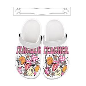 Sabots unisexes en EVA à imprimé Smiley rétro, style automne, sandales de jardin perforées, pantoufles décontractées de plage style boule <span class=keywords><strong>disco</strong></span> - Product Image 5
