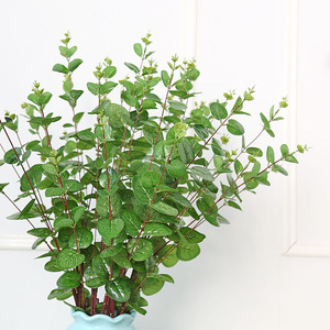 Feuilles d'eucalyptus artificielles Lichao, plante verte pour la décoration de la maison, mariage, accessoires de photographie en extérieur - Product Image 1