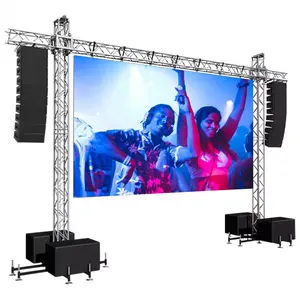 LED VISUAL NovaStar HD SMD Rental LED Display Screen Indoor P3.91 P3 LED Wall Panels Die Casting Aluminum Frame LED DJ Booth