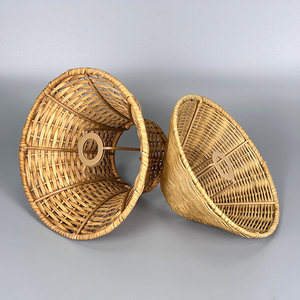 Personalizzabile naturale fatto a mano in Rattan tessuto tavolo <span class=keywords><strong>E14</strong></span> in bambù <span class=keywords><strong>paralume</strong></span> regolabile per banchetti di nozze ristoranti decorazioni per la casa - Product Image 5