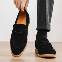 Mocassins en daim confortables pour hommes, faciles à enfiler, chaussures habillées respirantes pour le bureau et les trajets quotidiens