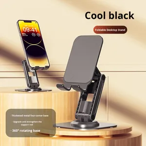 360 độ xoay chiều cao-có thể điều chỉnh có thể gập lại điện thoại di động đứng cho máy tính để bàn - Product Image 6