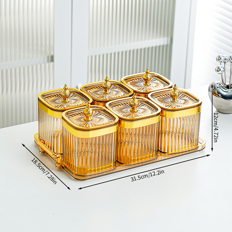 Ambre tour perle coin pot 6 grille plateau 1 set