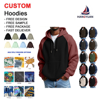 Veste à capuche zippée pour homme, coupe ample, style streetwear décontracté, color block, pour l'hiver
