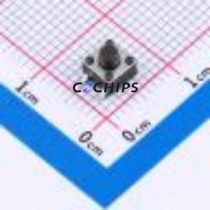 TS4543TP 250gf 009 Tactile Switch SMD-4P,4.5x4.5mm Switch Single Pole Single Throw Round Button 2.5N Vertical Mount - Product Image 1