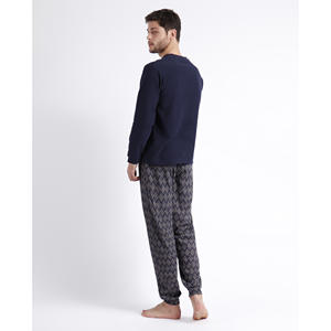 ADMAS MAGNIFIC Conjunto de pijama de manga larga con tiras cruzadas para hombre - Product Image 6