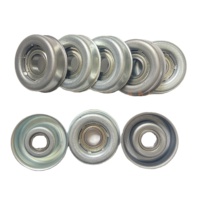 Composants de rouleaux de convoyeur en nylon anti-poussière robustes de 50 mm, embouts de roulement de rouleau, pièces de convoyeur, boîtier de roulement en plastique