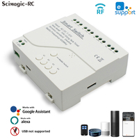 Module de relais sans fil intelligent WiFi 4 canaux G0203 7-32V 4CH avec récepteur RF compatible avec l'application EWeLink