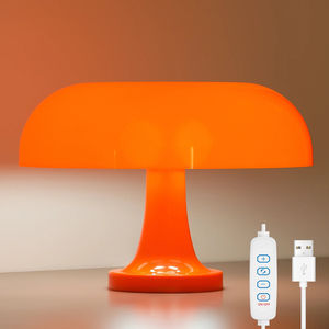 Mushroom <b>table</b> lamp <b>cream</b> style living room bedroom study <b>table</b> lamp Nordic creative homestay <b>bedside</b> glass decorative lamp - Product Image 2