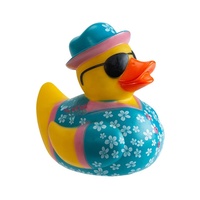 Jouets créatifs pour le bain petit canard jaune, pingouins en caoutchouc avec logo personnalisé qui flottent et sont amusants pour la piscine ou la salle de bain
