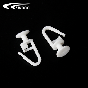 Factory Cheap Price White <b>Plastic</b> Curtain Pin Hook Easy Use <b>Plastic</b> Curtain Hooks - Product Image 1