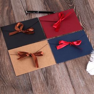 Boîte-cadeau en carton kraft brun écologique personnalisée, simple, pour mariage, avec ruban - Product Image 5