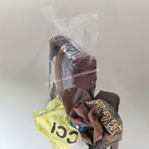 Chiffons industriels en coton imprimé coloré mélangé, chiffons de nettoyage en coton recyclé - Product Image 1