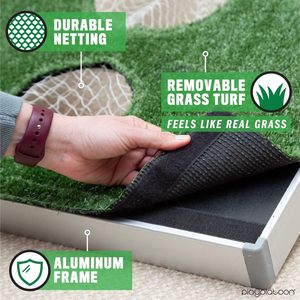 Gioco <span class=keywords><strong>Golf</strong></span> Cornhole - Gioco di Chipping da <span class=keywords><strong>Golf</strong></span>, Pratica di Chipping <span class=keywords><strong>per</strong></span> Golfisti, Gioco da Giardino con 20 Palline in Schiuma, Tappetino e Custodia - Product Image 3