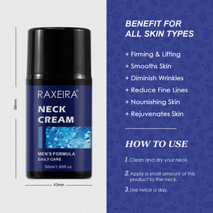 <span class=keywords><strong>Crema</strong></span> para apretar el <span class=keywords><strong>cuello</strong></span> para hombres con logotipo personalizado, <span class=keywords><strong>crema</strong></span> para el <span class=keywords><strong>cuello</strong></span> con retinol reductor de la piel para hombres, <span class=keywords><strong>crema</strong></span> para el <span class=keywords><strong>cuello</strong></span> para reafirmar las arrugas - Product Image 6