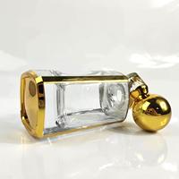 Arabe attar bouteille affichage doré carafe bouteille verre parfum pour oudh
