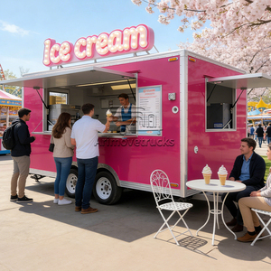 Remolque <span class=keywords><strong>de</strong></span> Comida Callejera, Carrito Móvil para Helados y Queso, Remolque para Postres, Waffles, Crepas, Panqueques, <span class=keywords><strong>Donuts</strong></span>, Compre un Food Truck en Venta - Product Image 1