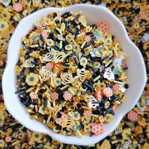 1kg DIY Craft Slime Sprinkles girasol abeja panal cuentas de lentejuelas mezcla de arcilla polimérica aspersores rebanadas - Product Image 1